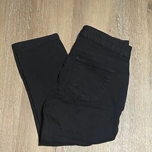 Talbots Signature Slim Crop Black Pants‎ Women's Size 6P Casual EUC